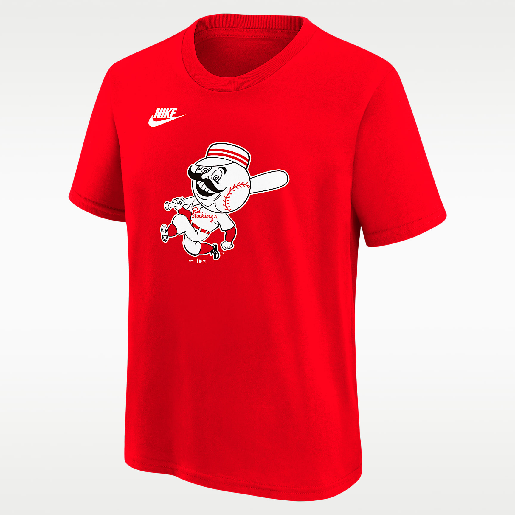 Cincinnati Reds Cooperstown Team Logo Big Kids' Nike MLB T-Shirt